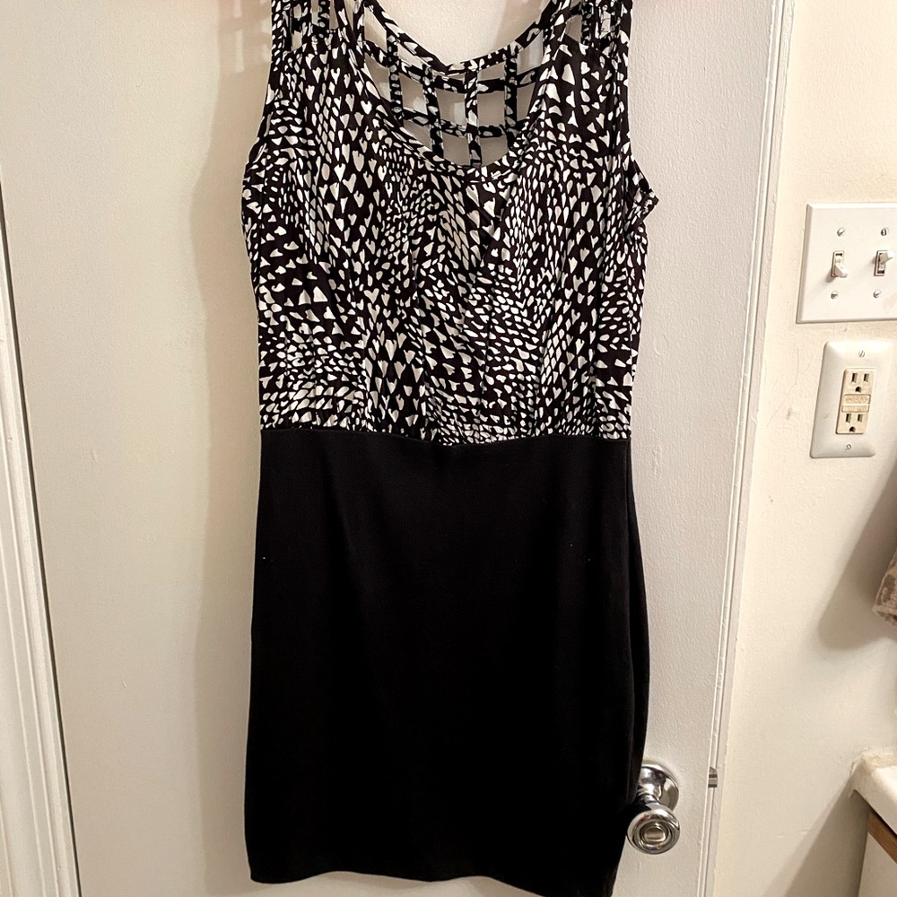 Black and white dress